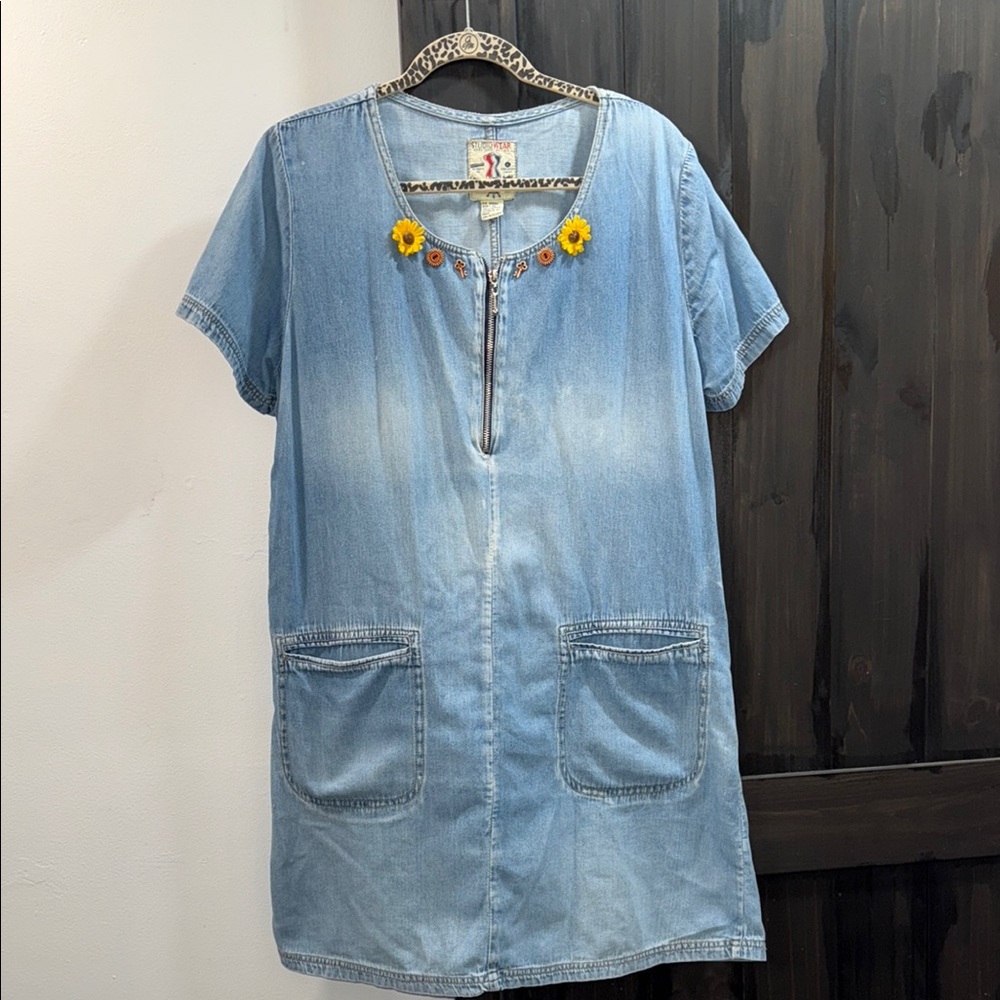 Studio Wear Light Blue Denim Dress